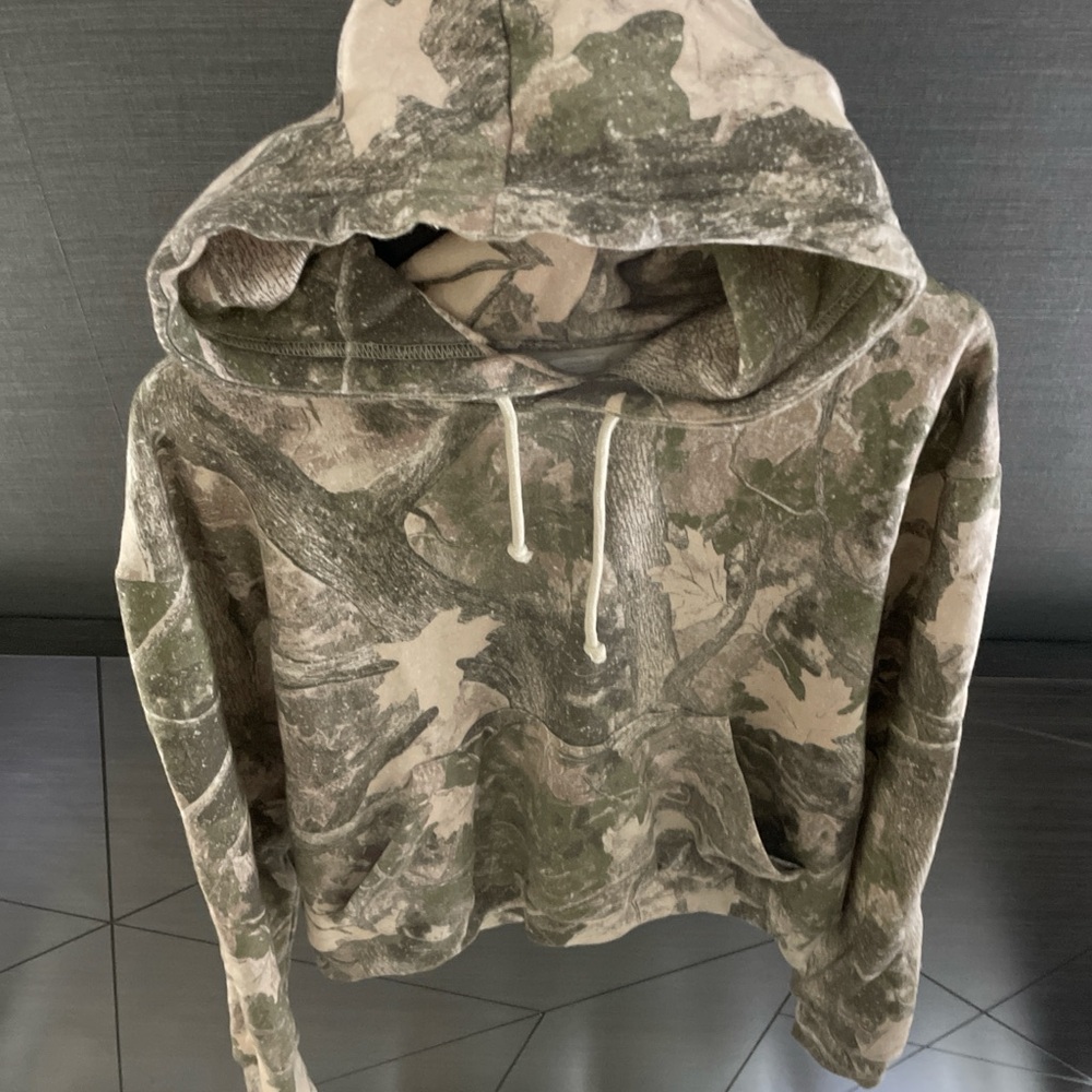 Zara Camouflage Crewneck Sweater